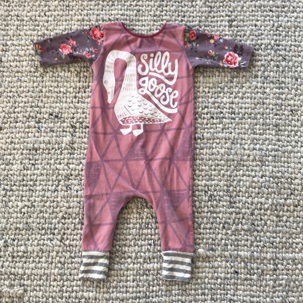 Rags to Raches silly goose romper